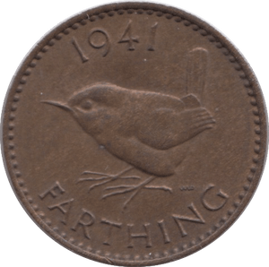 1941 FARTHING ( AUNC ) - Farthing - Cambridgeshire Coins