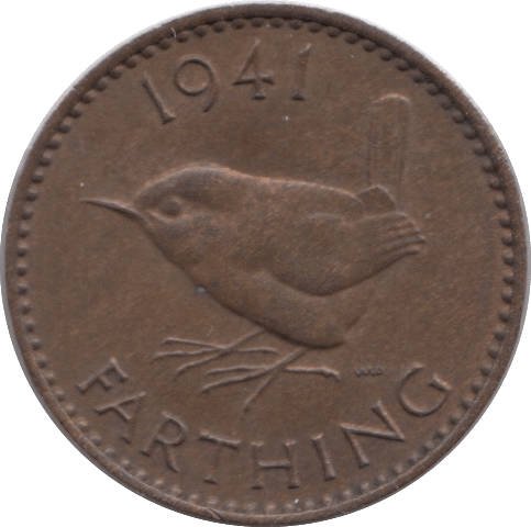 1941 FARTHING ( AUNC ) - Farthing - Cambridgeshire Coins
