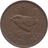 1941 FARTHING ( AUNC ) - Farthing - Cambridgeshire Coins