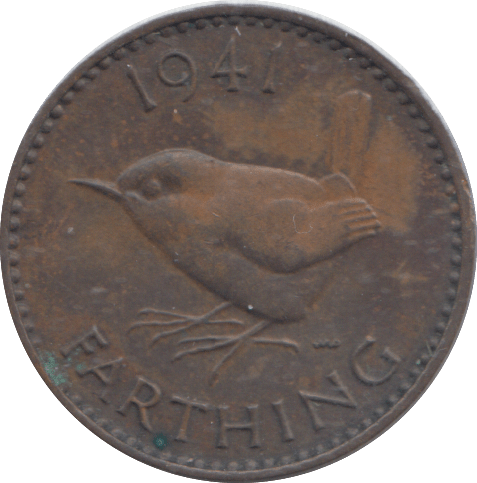 1941 FARTHING ( AUNC ) - FARTHING - Cambridgeshire Coins