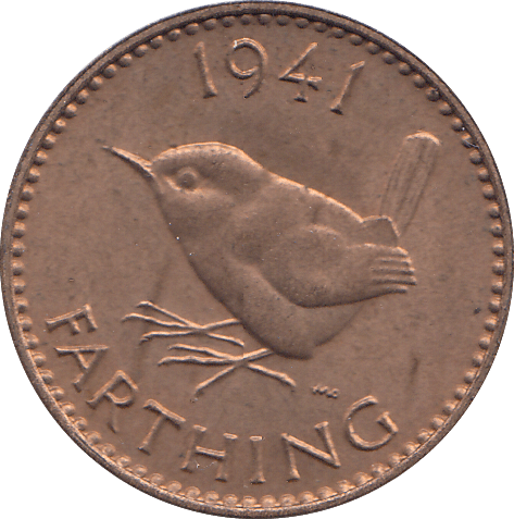 1941 FARTHING ( UNC ) - FARTHING - Cambridgeshire Coins