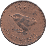 1941 FARTHING ( UNC ) - HALFPENNY - Cambridgeshire Coins