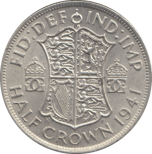 1941 HALFCROWN ( AUNC ) - HALFCROWN - Cambridgeshire Coins