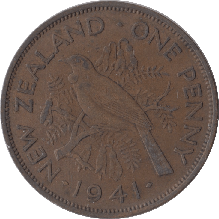 1941 ONE PENNY NEW ZEALAND - WORLD COINS - Cambridgeshire Coins
