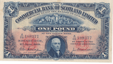 1941 SCOTLAND ONE POUND BANKNOTE REF-1857 - WORLD BANKNOTES - Cambridgeshire Coins