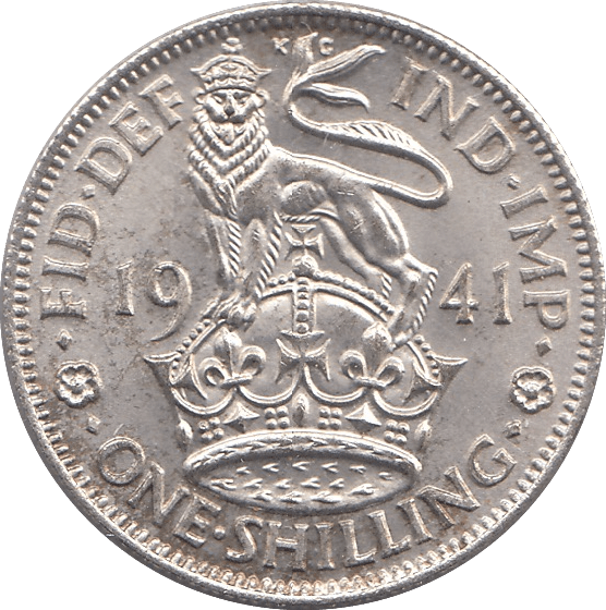 1941 SHILLING ( UNC ) ENGLAND - Shilling - Cambridgeshire Coins