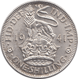 1941 SHILLING ( UNC ) ENGLAND - Shilling - Cambridgeshire Coins