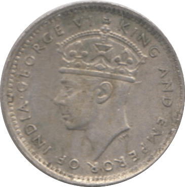 1941 SILVER 10 CENTS CEYLON - SILVER WORLD COINS - Cambridgeshire Coins