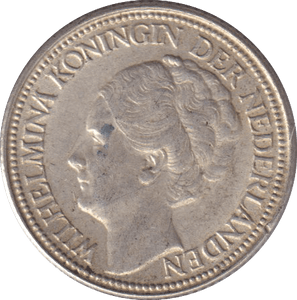 1941 SILVER 25 CENTS NETHERLANDS - SILVER WORLD COINS - Cambridgeshire Coins