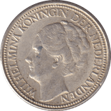 1941 SILVER 25 CENTS NETHERLANDS - SILVER WORLD COINS - Cambridgeshire Coins