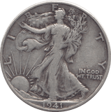 1941 SILVER HALF DOLLAR USA - SILVER WORLD COINS - Cambridgeshire Coins
