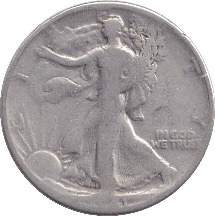 1941 SILVER HALF DOLLAR USA - WORLD COINS - Cambridgeshire Coins
