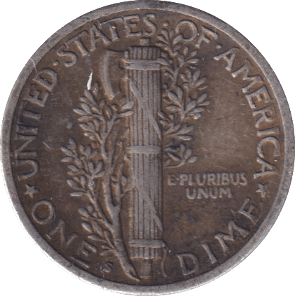 1941 SILVER ONE DIME USA SAN FRANCISCO MINT - SILVER WORLD COINS - Cambridgeshire Coins