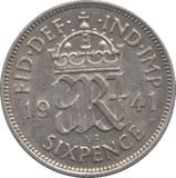 1941 SIXPENCE ( AUNC ) - SIXPENCE - Cambridgeshire Coins