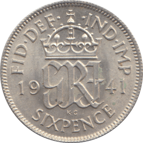 1941 SIXPENCE ( AUNC ) - SIXPENCE - Cambridgeshire Coins