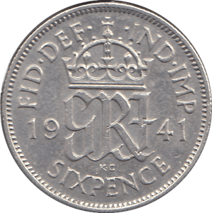 1941 SIXPENCE ( EF ) - SIXPENCE - Cambridgeshire Coins