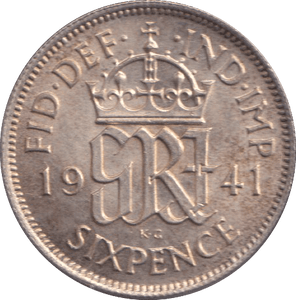 1941 SIXPENCE ( UNC ) - SIXPENCE - Cambridgeshire Coins