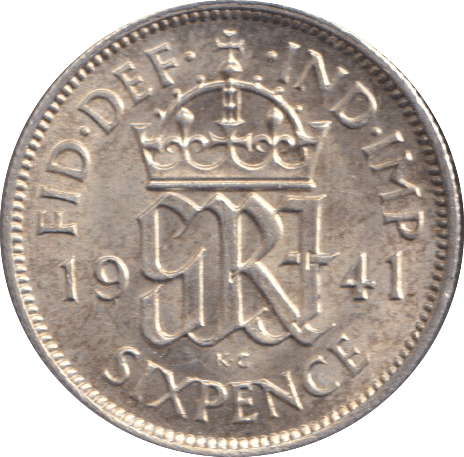1941 SIXPENCE ( UNC ) - SIXPENCE - Cambridgeshire Coins