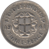 1941 THREEPENCE ( FINE ) - THREEPENCE - Cambridgeshire Coins
