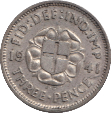 1941 THREEPENCE ( GVF ) - THREEPENCE - Cambridgeshire Coins