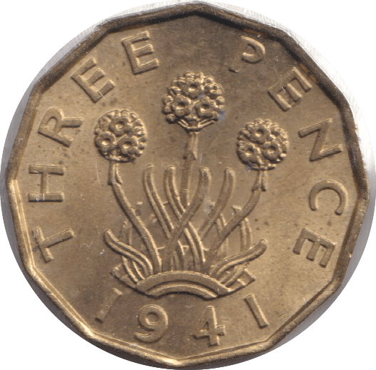 1941 THREEPENCE ( UNC ) - THREEPENCE - Cambridgeshire Coins