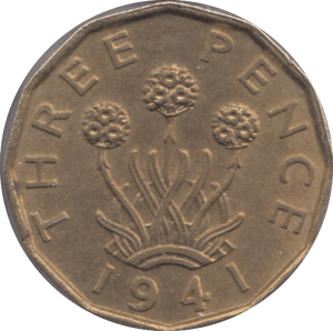 1941 THREEPENCE ( UNC ) - Threepence - Cambridgeshire Coins