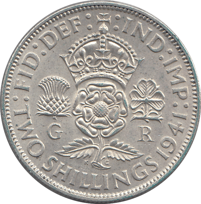 1941 TWO SHILLINGS ( UNC ) - TWO SHILLINGS - Cambridgeshire Coins