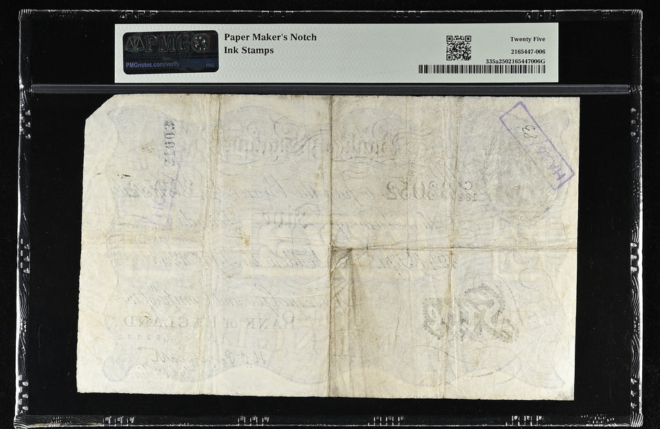 1941 WHITE FIVE POUNDS BANKNOTE PEPPIATT PMG 25 VERY FINE C184 83052 - PMG CERTIFIED ENGLISH BANKNOTES - Cambridgeshire Coins