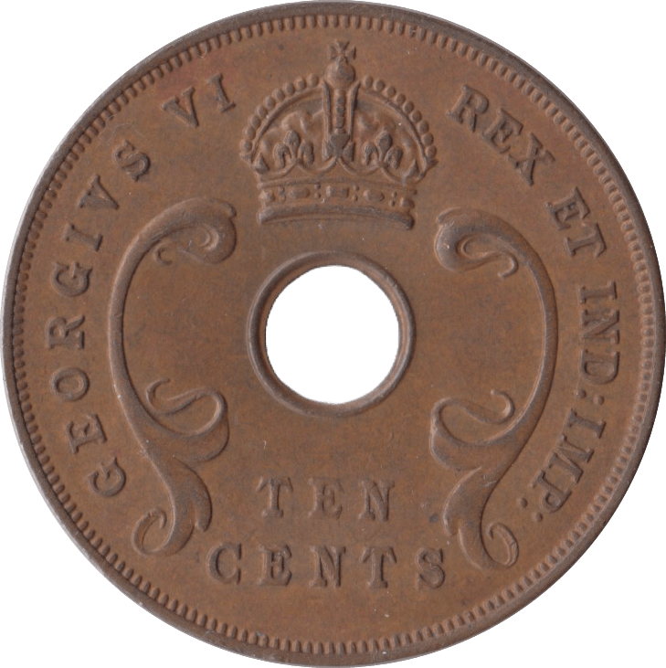 1942 10 CENTS EAST AFRICA - WORLD COINS - Cambridgeshire Coins