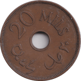 1942 20 MILS PALESTINE - WORLD COINS - Cambridgeshire Coins