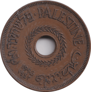 1942 20 MILS PALESTINE - WORLD COINS - Cambridgeshire Coins