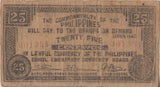 1942 25 CENTAVOS BANKNOTE PHILIPPINES REF 719 - WORLD BANKNOTES - Cambridgeshire Coins