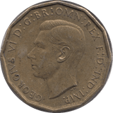 1942 BRASS THREEPENCE ( AUNC ) - THREEPENCE - Cambridgeshire Coins