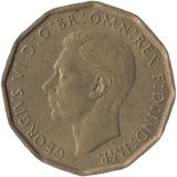 1942 BRASS THREEPENCE ( UNC ) - Threepence - Cambridgeshire Coins