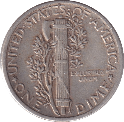 1942 DIME USA - SILVER WORLD COINS - Cambridgeshire Coins