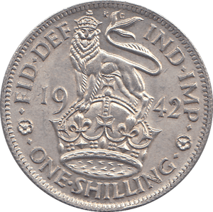 1942 ENGLISH SHILLING ( BU ) - SHILLING - Cambridgeshire Coins