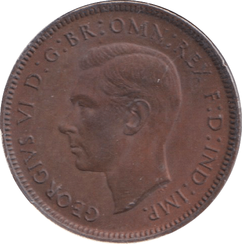 1942 FARTHING ( AUNC ) - FARTHING - Cambridgeshire Coins