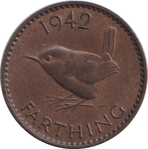 1942 FARTHING ( EF ) - FARTHING - Cambridgeshire Coins