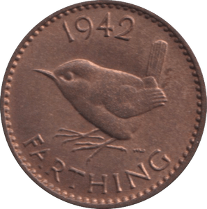 1942 FARTHING ( UNC ) - FARTHING - Cambridgeshire Coins
