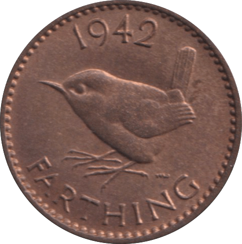 1942 FARTHING ( UNC ) - FARTHING - Cambridgeshire Coins