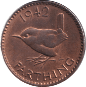 1942 FARTHING ( UNC ) - FARTHING - Cambridgeshire Coins