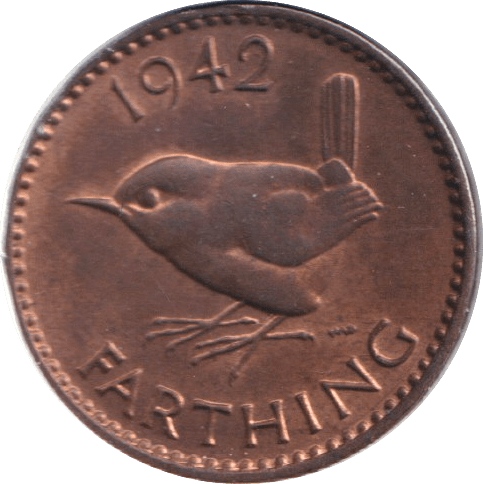1942 FARTHING ( UNC ) - FARTHING - Cambridgeshire Coins