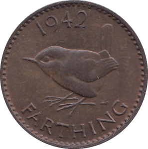 1942 FARTHING ( UNC ) - FARTHING - Cambridgeshire Coins