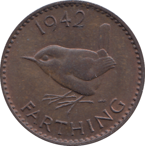1942 FARTHING ( UNC ) - FARTHING - Cambridgeshire Coins