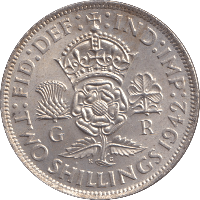 1942 FLORIN ( UNC ) - FLORIN - Cambridgeshire Coins