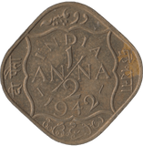 1942 HALF ANNA INDIA - WORLD COINS - Cambridgeshire Coins