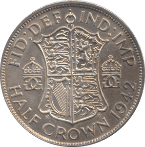1942 HALFCROWN ( AUNC ) - HALFCROWN - Cambridgeshire Coins