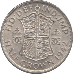 1942 HALFCROWN ( AUNC ) - HALFCROWN - Cambridgeshire Coins