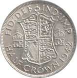 1942 HALFCROWN ( UNC ) - Halfcrown - Cambridgeshire Coins