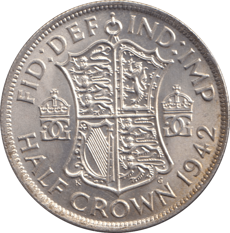 1942 HALFCROWN ( UNC ) - WORLD COINS - Cambridgeshire Coins